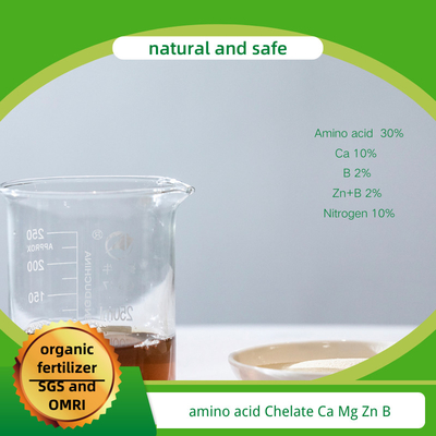 Organic Agricutural Fertilizer Amino Acid Chelate Trace Elements 10% Water Solubility