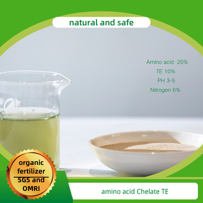 Organic Agricutural Fertilizer Amino Acid Chelate Trace Elements 10% Water Solubility
