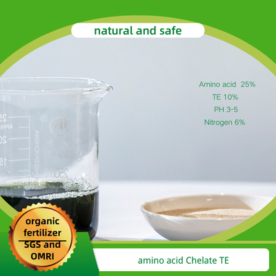 Organic Agricutural Fertilizer Amino Acid Chelate Trace Elements 10% Water Solubility