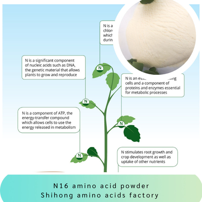N16 85% Peptides Amino Acid Powder Fertilizer Chloride Free 65072-01-7 For Plants Durian Yield And Growth