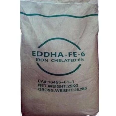 Water Soluble Organic Iron Chelated Fertilizer EDDHA Fe 6% Ortho-Ortho 4.8